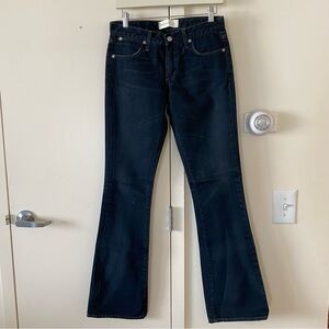 Paper Denim & Cloth Low Rise Bootcut Jeans Size 27 Black Made in Japan